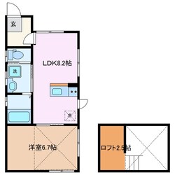 富田駅 徒歩7分 1階の物件間取画像